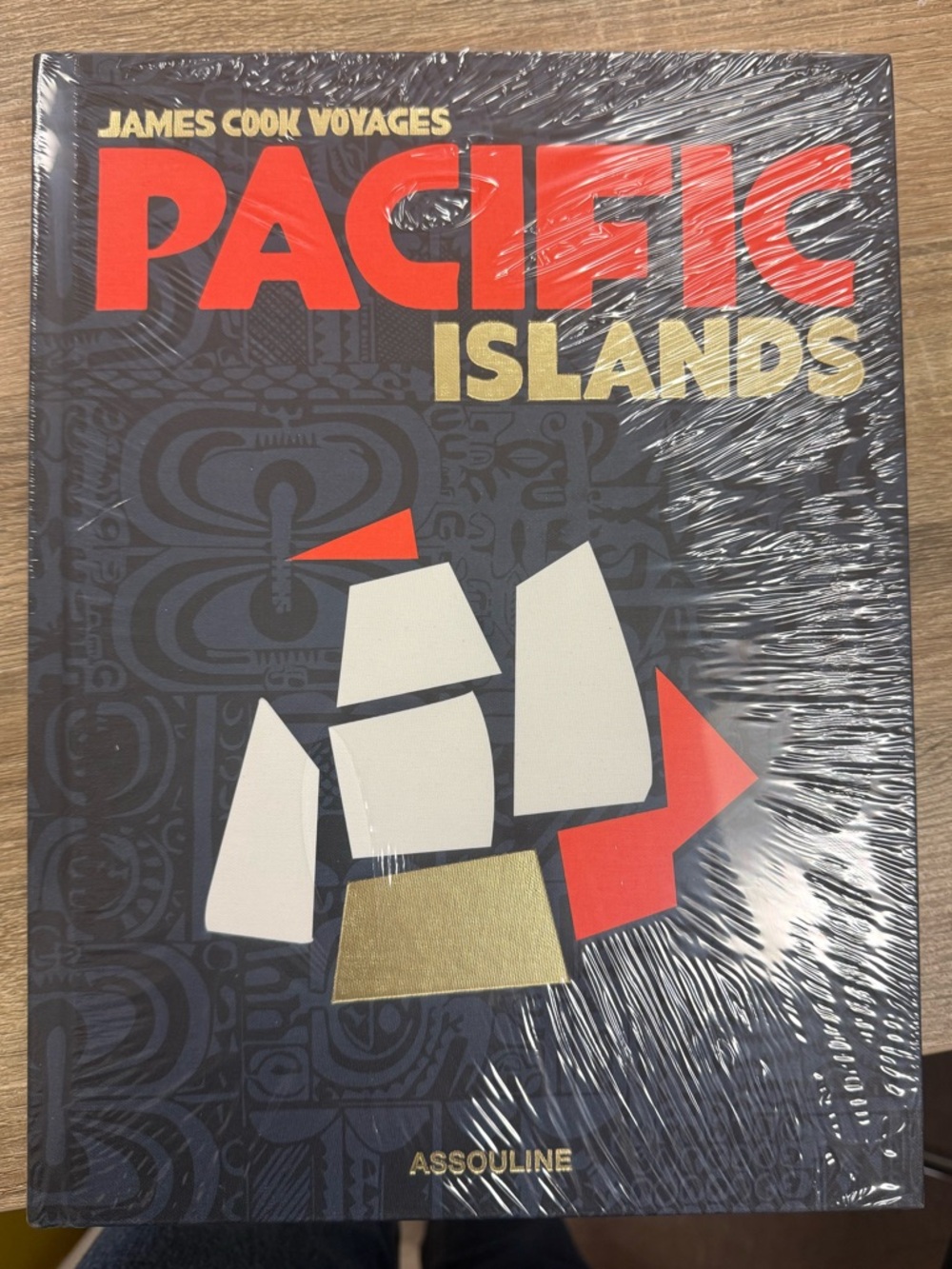 Assouline Pacific Islands Coffee Table Book - Navy, Red, Gold